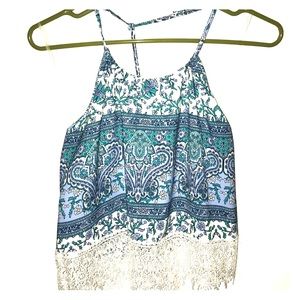 Summer Cropped Halter Top